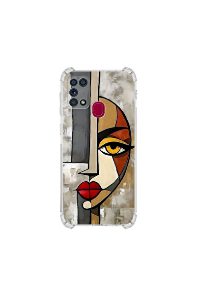 PrintiFy حافظة حماية للزوايا متوافقة مع هاتف سامسونج جالاكسي M31 بتصميم Metmo...