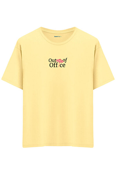 BetterThanCo Out of Office Printed Crew Neck Oversized T-Shirt