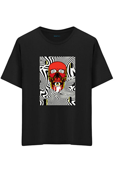 BetterThanCo Handsome Printed Crew Neck Oversized T-Shirt