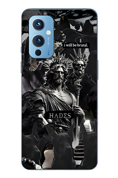 FLAMENKO حافظة هاتف شفافة متوافقة مع One Plus 9 Hades Mythology منقوش