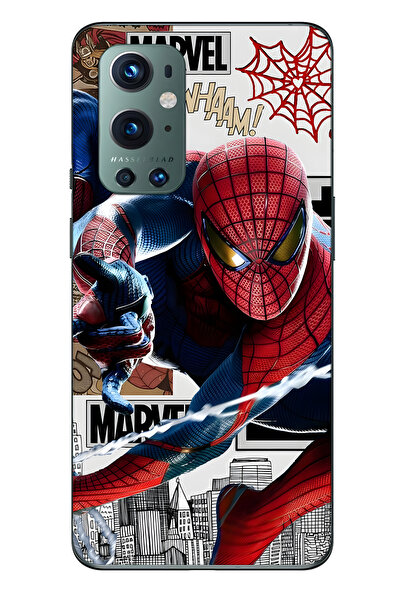 FLAMENKO حافظة هاتف شفافة متوافقة مع هاتف ون بلس 9 برو سوبر هيرو منقوش