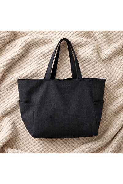 Blizzard Design İndigo/Lacivert Jean Kadın Denim Shopper Çanta