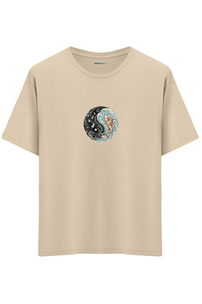 BetterThanCo Sold cu imprimeu guler rotund supradimensionat tricou