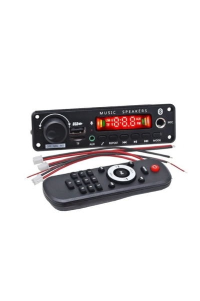 Poro Online Modul amplificator cu amplificator 2 x 25 W BT/MP3/TF/USB/MIC/AUX