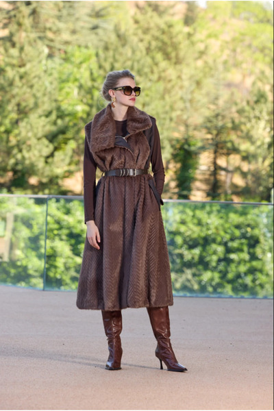 MissWhence Yelek 38700 KAHVERENGİ