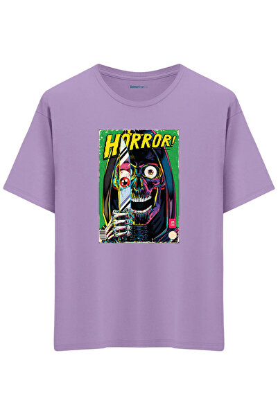 BetterThanCo Μπλουζάκι Horror με τύπωμα Crew Neck oversized