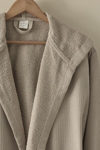 Semecca Waffle Unisex Cotton Pcs Piqué Bathrobes