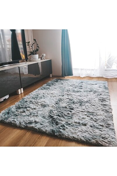 OEM Covor moale și pluș , gri deschis, 160x220 cm, pufos, fir lung