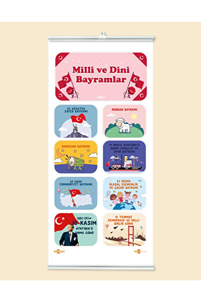 heptex Milli ve Dini Bayramlar Panosu Çıtalı Branda Baskı