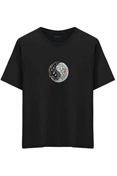 BetterThanCo Balance Printed Crew Neck Oversized T-Shirt