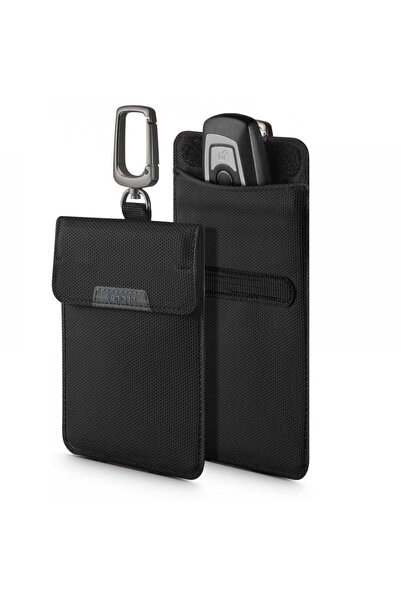 Spigen HUSA FARADAY CAGE POUCH FĂRĂ CHEIE, BLOCATOARE SEMNAL RFID, NEGRU