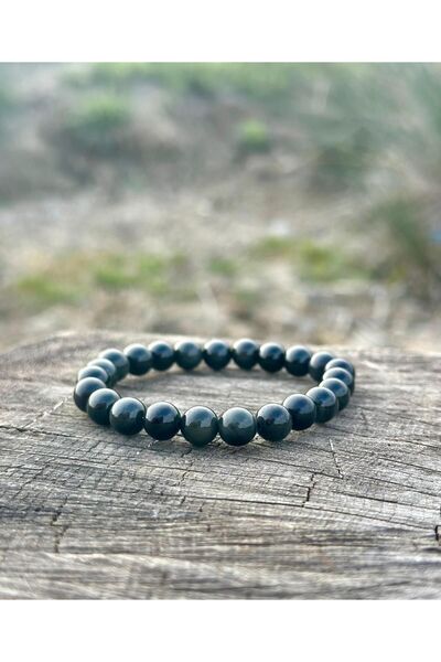 Zodyak Doğal Taş سوار من حجر الأوبسيديان الطبيعي للرجال والنساء مقاس 8 مم عال...