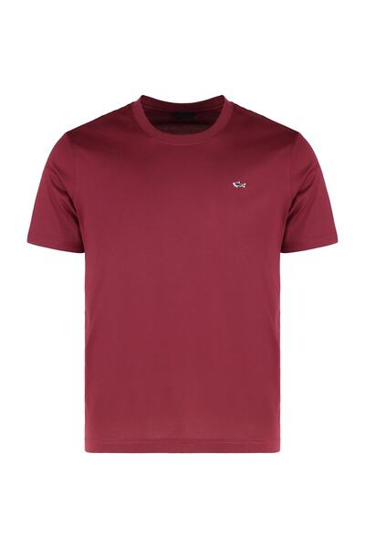 PAUL&SHARK Men's Regular Fit Ribbed Collared Metallic Logo Detailed Cotton Pa...