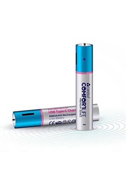 RAFEED AAA Rechargeable Batteries 2 PCS Multicolor