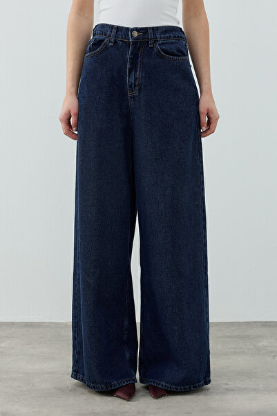 Merwishop Merwish Casual Denim Trousers 1690 Navy Blue