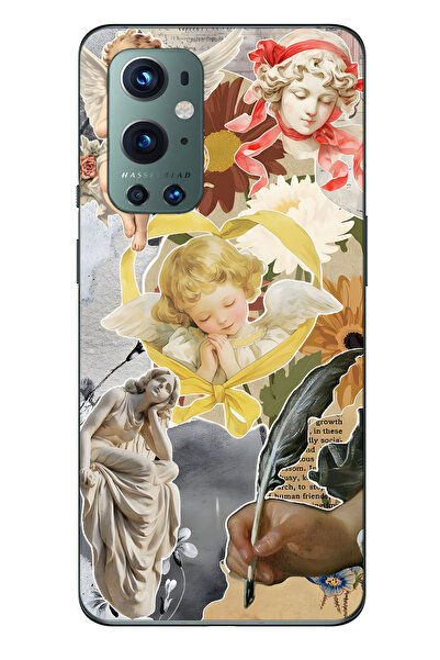 FLAMENKO حافظة هاتف شفافة متوافقة مع One Plus 9 Pro من نوع Angels and Sculptu...