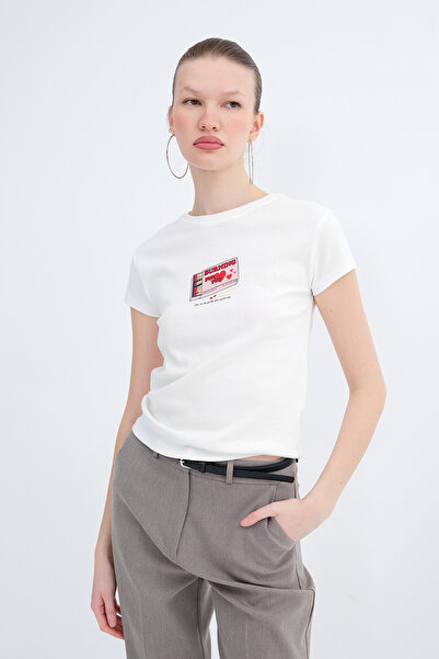 Addax Printed Short-Sleeved T-Shirt P10611