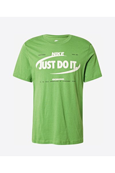 Nike T-shirt "Just Do It" Crew Neck Green