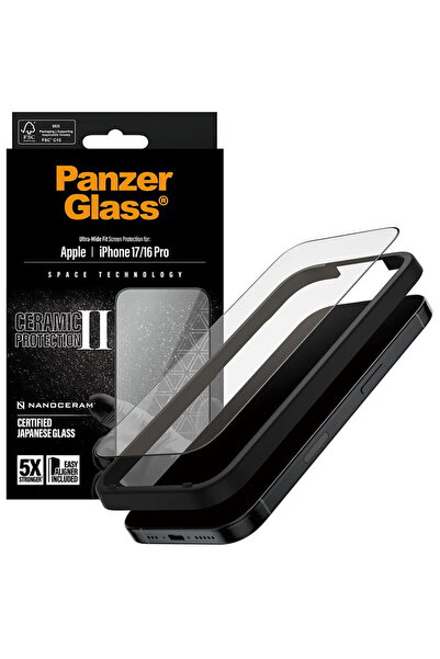 Panzer Glass Film for iPhone 17 / iPhone 16 Pro - PanzerGlass® Ultra-Wide Fit...