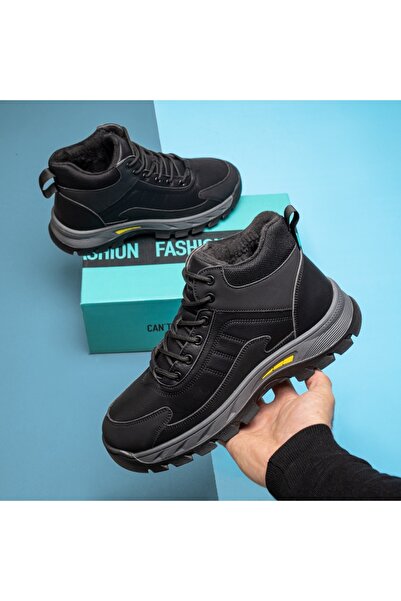 Modlet.ro Men's black lace-up boots MOD07380