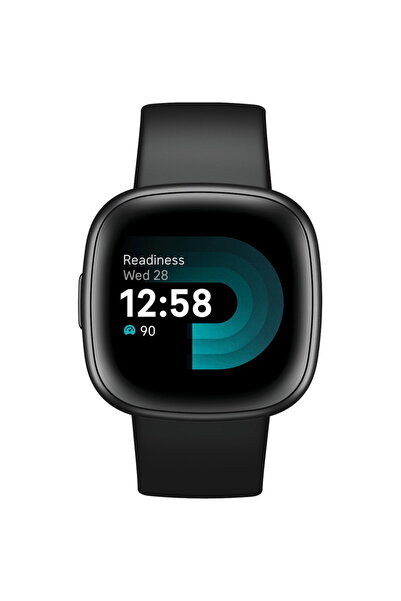 Fitbit Versa 4 Black/Graphite 1.58 inch Aluminum