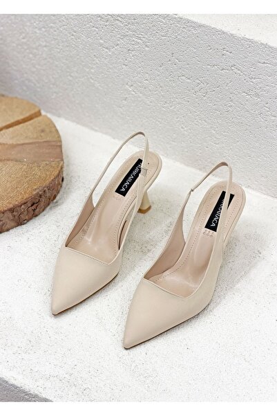 NUR KARACA Y-052 PANTOFI STILETTO CU TOC DE 8CM, CU SPATE DESCHIS, PENTRU FEMEI