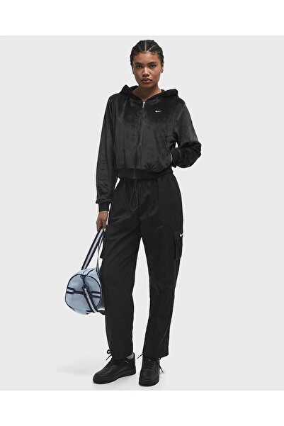 Nike Sportswear Phoenix Fleece Full-Zip Kadife Kadın Sweatshirt/Blue Sportswe...