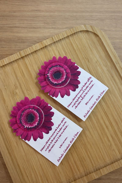 Defne 5 adet çiçek detaylı mini el kremi kadınlar günü, söz, nişan hediyeliği