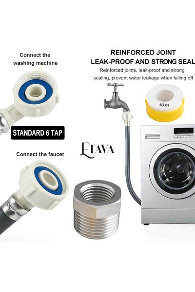 SUNDEX Premium Quality Universal Washing Machine Inlet Hose Pipe 1.5 Meter