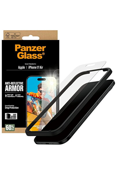 Panzer Glass iPhone 17 Air Screen Protector - PanzerGlass® Anti-Reflective Ar...