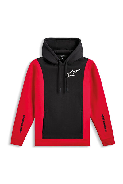 Alpinestars Ignite Hoodie Kapüşonlu Sweatshirt Siyah Kırmızı
