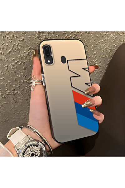 Hontinga حافظة سيليكون متوافقة مع هاتف سامسونج جالاكسي A20 ذات حافة صلبة ومضا...