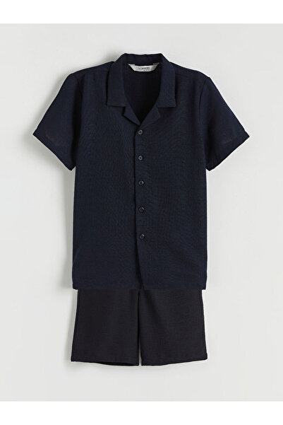 LC Waikiki Short Sleeve Boy's Shirt and Shorts