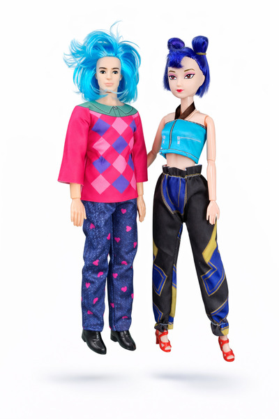 OEM Комплект от 2 кукли 32 см K-pop Ловци на демони / K-pop Ловци на демони -...