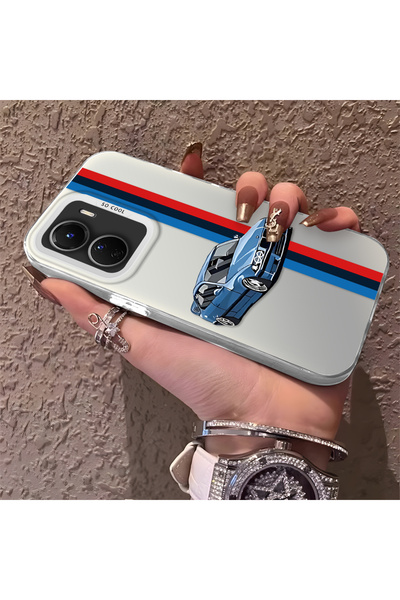 CHICASELUX Motorcycle Patterned Silicone Edge Hard Back Anti Fall Phone Case ...