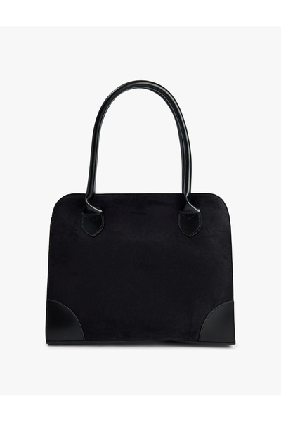 Koton Με χερούλι Τεχνητό Σουέτ Τσάντα tote