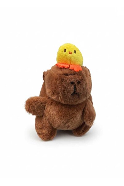 NETAVANTAJ Kapibara Capybara Civcivli Peluş Oyuncak Anahtarlık