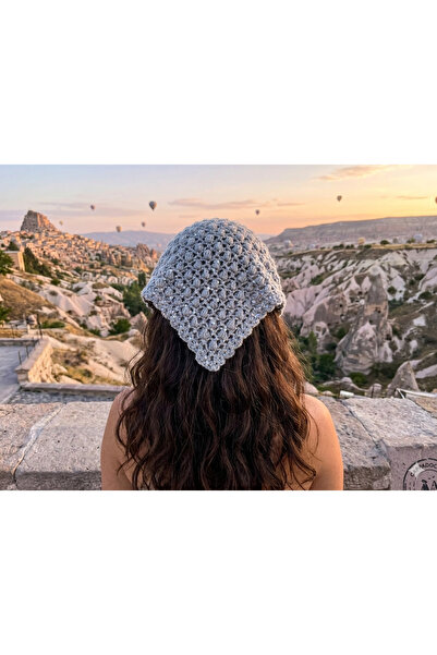 ENA Hand-Knitted Bandana, Bohemian Pinterest Style Hair Accessory