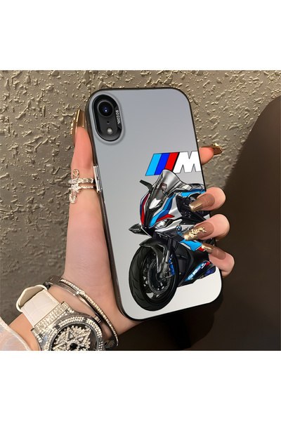 Hontinga iPhone XR Uyumlu Silikon Kenar Sert Arka Anti Düşme Telefon Kılıfı M...