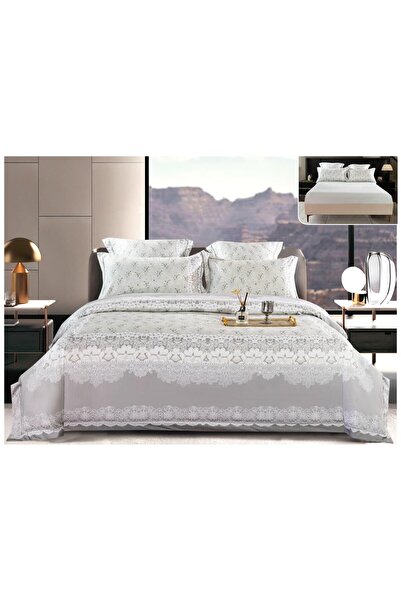 Rovitech Double Duvet Cover Set set, Thick Satin, 180 x 200 cm cm, 6 pieces, ...