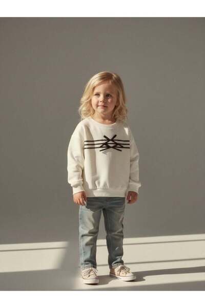 Zekids Κοριτσίστικο φούτερ Βαμβάκι σε Λεπτομέρεια με φιόγκο