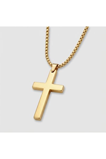 Cativo Jewelry Cross Necklace, 18K Gold Plated, Gold Color