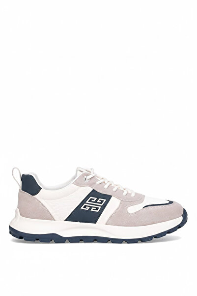 Voyager E435 كريم للرجال جلد أصلي حذاء رياضي