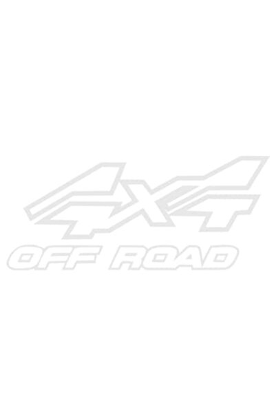 Universal Car Sticker "4x4 off road", 10cm, White