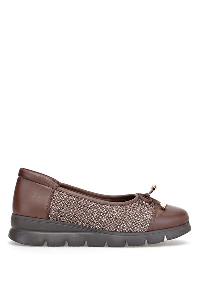 Mammamia D26Ya-7675 Women's Genuine Leather Casual Shoes Brown