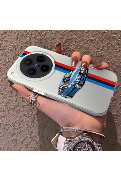 CHICASELUX Motorcycle Patterned Silicone Edge Hard Back Anti Fall Phone Case ...