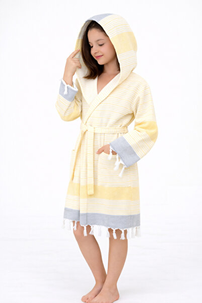 EMİLLİE Mira Children's Towel Peshtemal Bathrobe Unisex - 100% Cotton