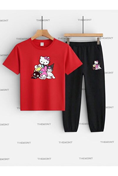 THEKONT SET PENTRU COPII CU IMPRIMARE MULTI-EROI (KROMMİ-CINNA-HELLLO) - BLUZ...