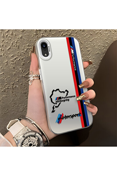 Hontinga iPhone XR Uyumlu Silikon Kenar Sert Arka Anti Düşme Telefon Kılıfı B...