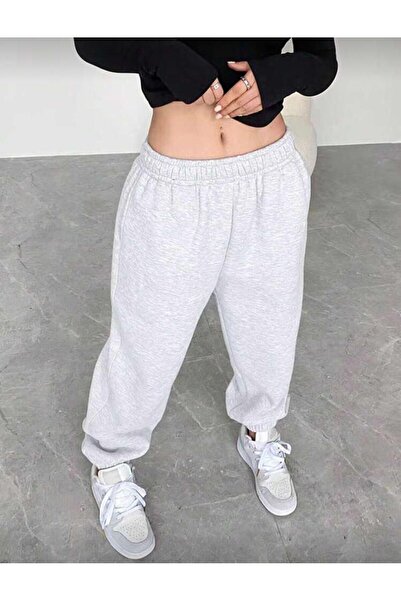 Le Vion Women's Jogger Pants Sweatpants Elastic Leg High Waist Oversized Tren...